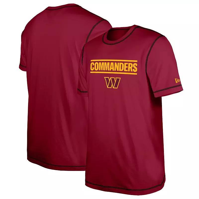 Men's New Era  Burgundy Washington Commanders Third Down Puff Print T-Shirt, Size: Large, Wft Med Re Product Image