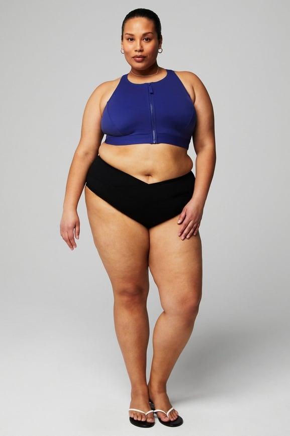 High Tide Zip-Front Swim Top Product Image
