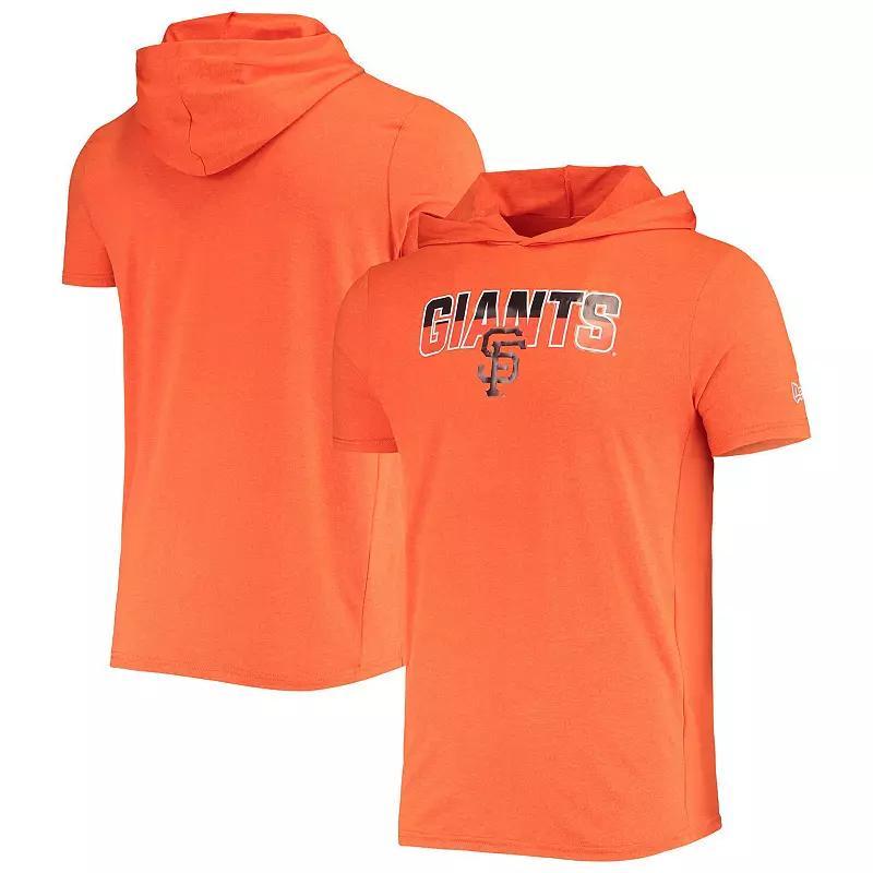 Men's New Era Heathered Orange San Francisco Giants Hoodie T-Shirt, Size: Large Product Image