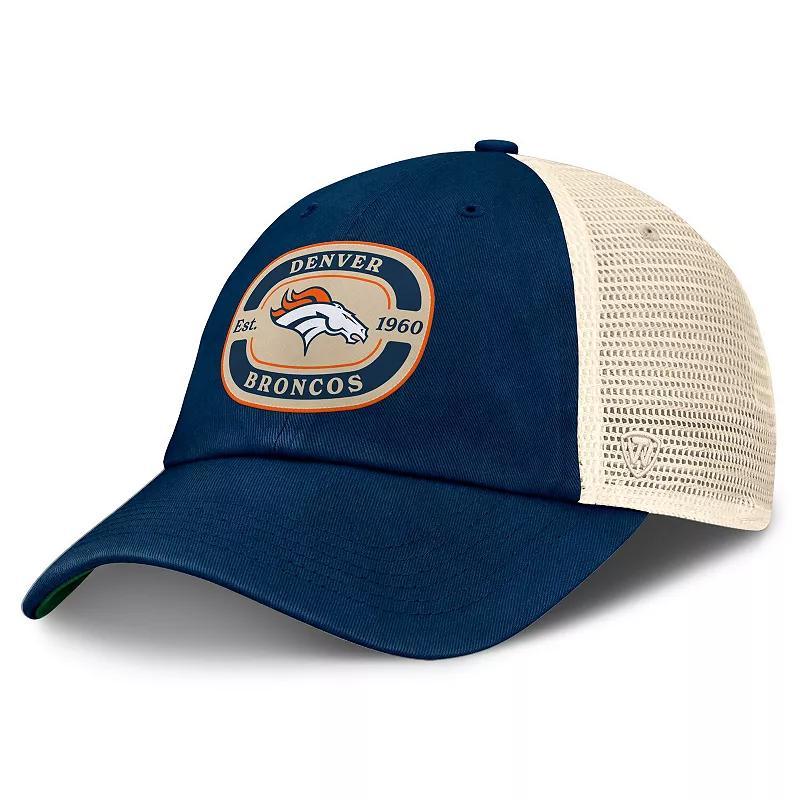 Men's Top of the World Navy Denver Broncos Team Patch Adjustable Hat, Blue Product Image