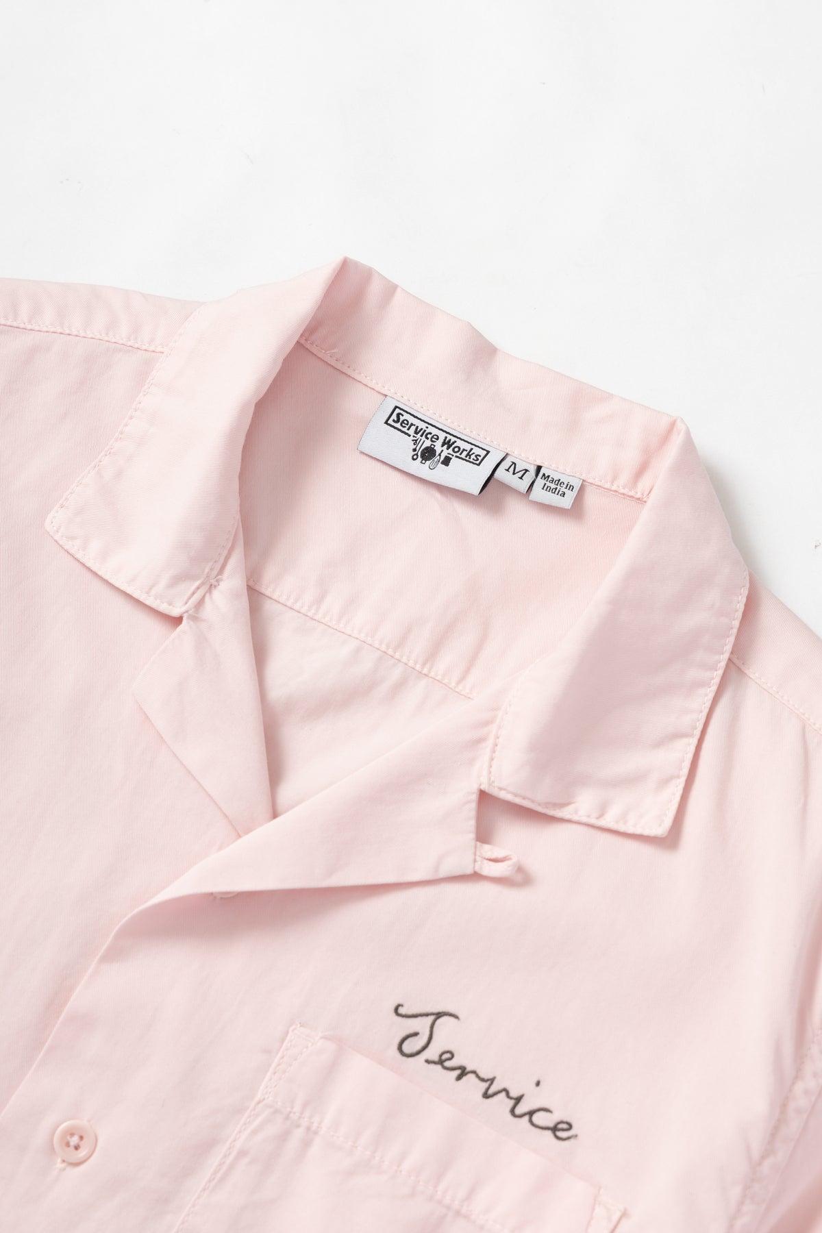 Service Works - Embroidered Resort Shirt - Dusty Pink Product Image