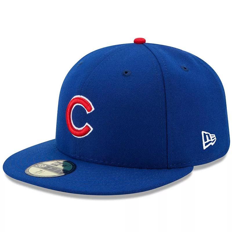 Men's New Era Royal Chicago Cubs Authentic Collection On Field 59FIFTY Fitted Hat, Size: 7 1/2, Blue Product Image