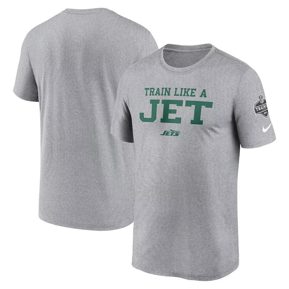 Men's Nike Heather Gray Houston Texans 2024 NFL Training Camp Legend Performance T-Shirt, Size: 2XL, Grey Product Image