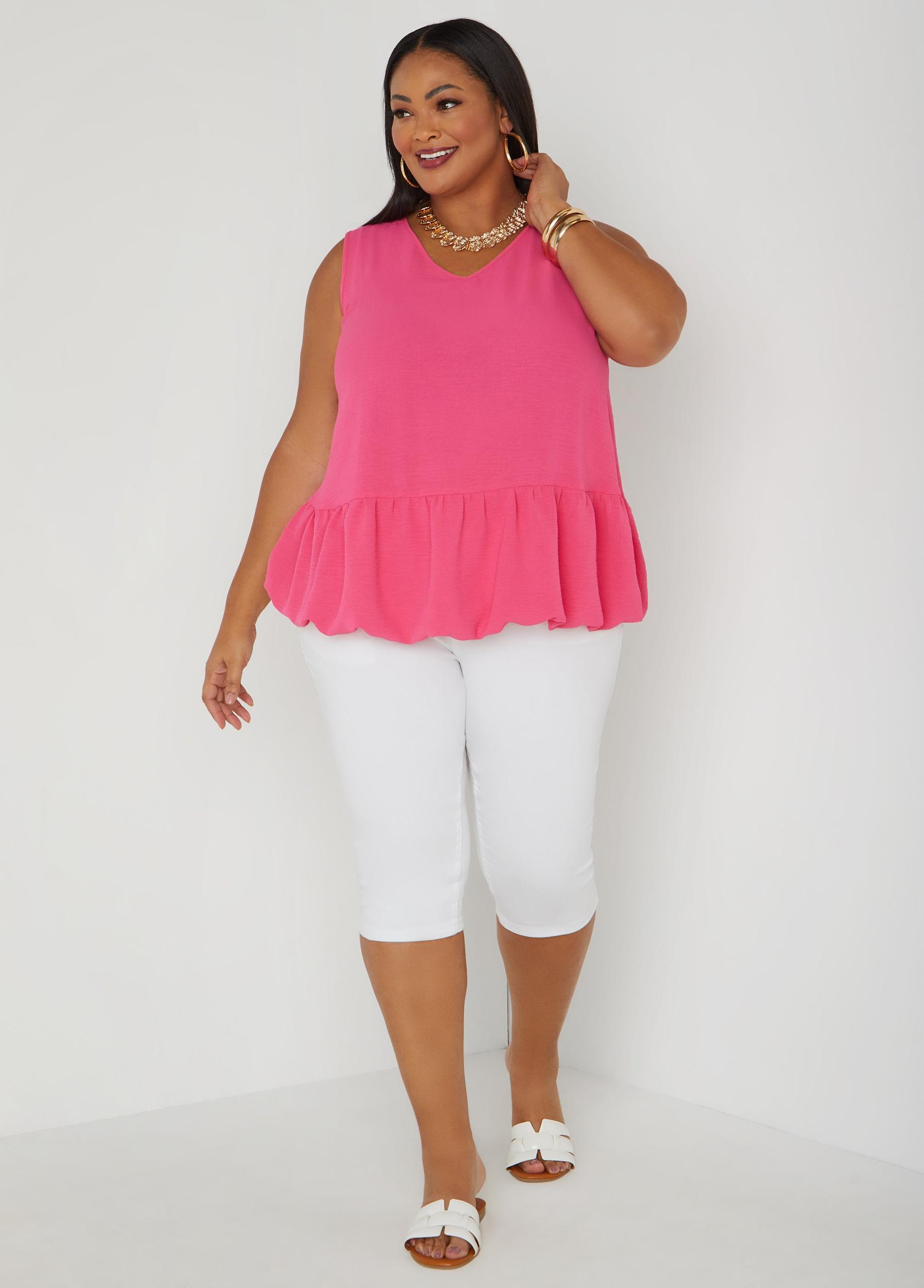 Textured Flounced Blouse Product Image