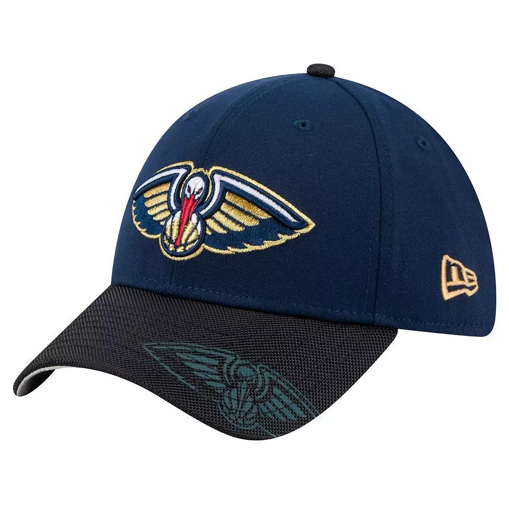 Men's New Era Navy New Orleans Pelicans Sport Night 39THIRTY Flex Hat, Size: Small/Medium, Blue Product Image