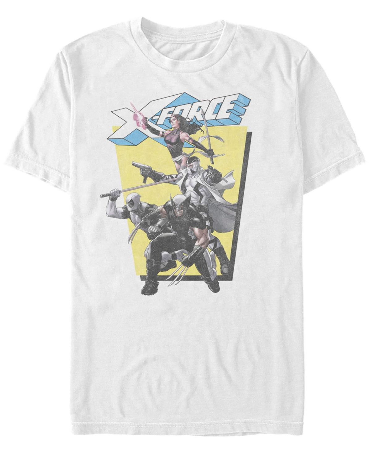 Men's Marvel X-Force Hero Group Distressed Tee, Size: Large, White Product Image
