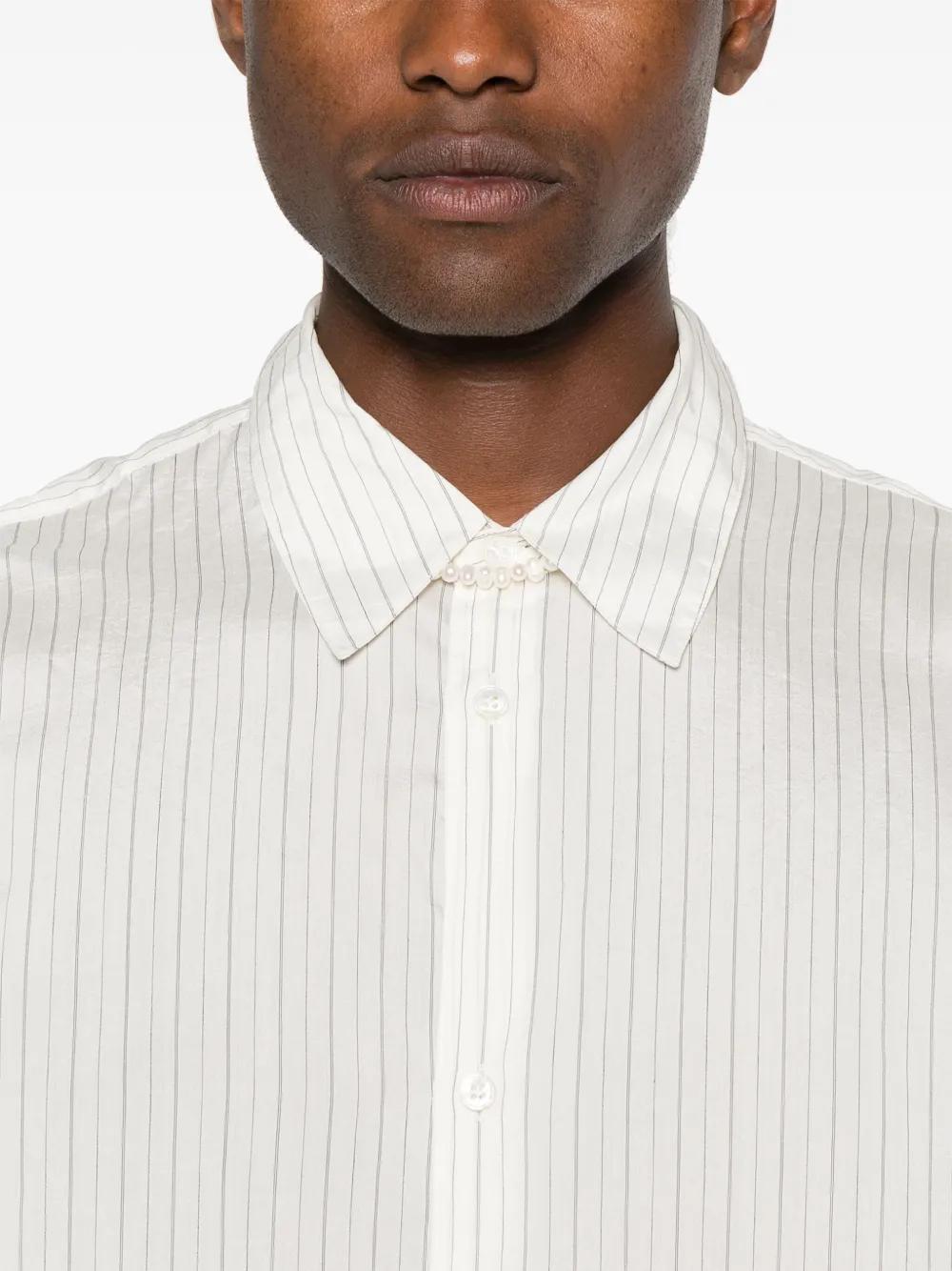 striped silk shirt Product Image