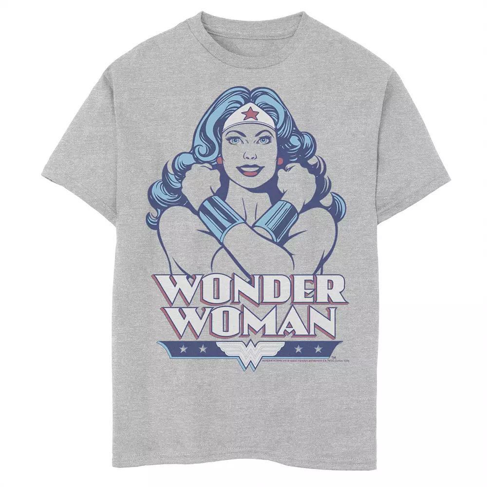 Boys 8-20 DC Comics Wonder Woman Portrait Tee, Boy's, Size: XS, Athletic Grey Product Image