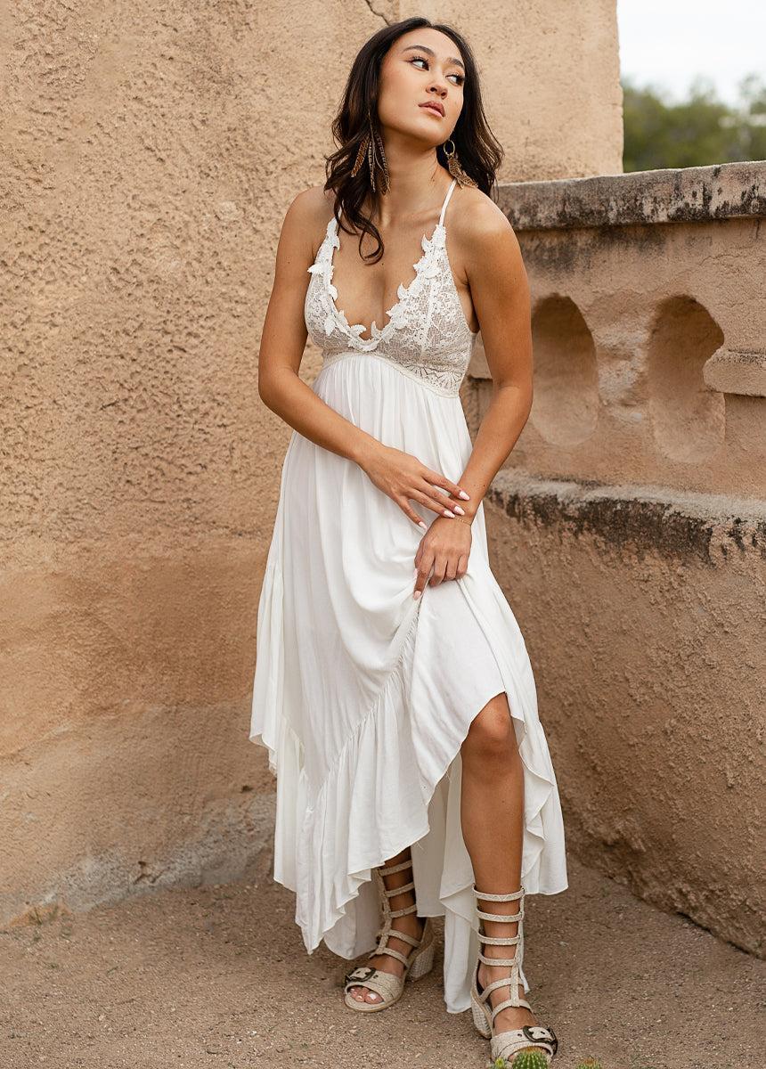 Poesy Dress in Cream Female Product Image