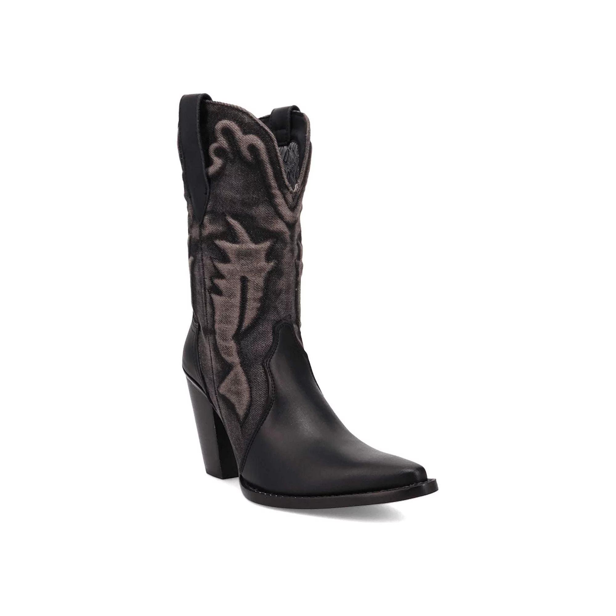 Dingo Tipsy Women's Leather Boots, Size: 8, Black Product Image