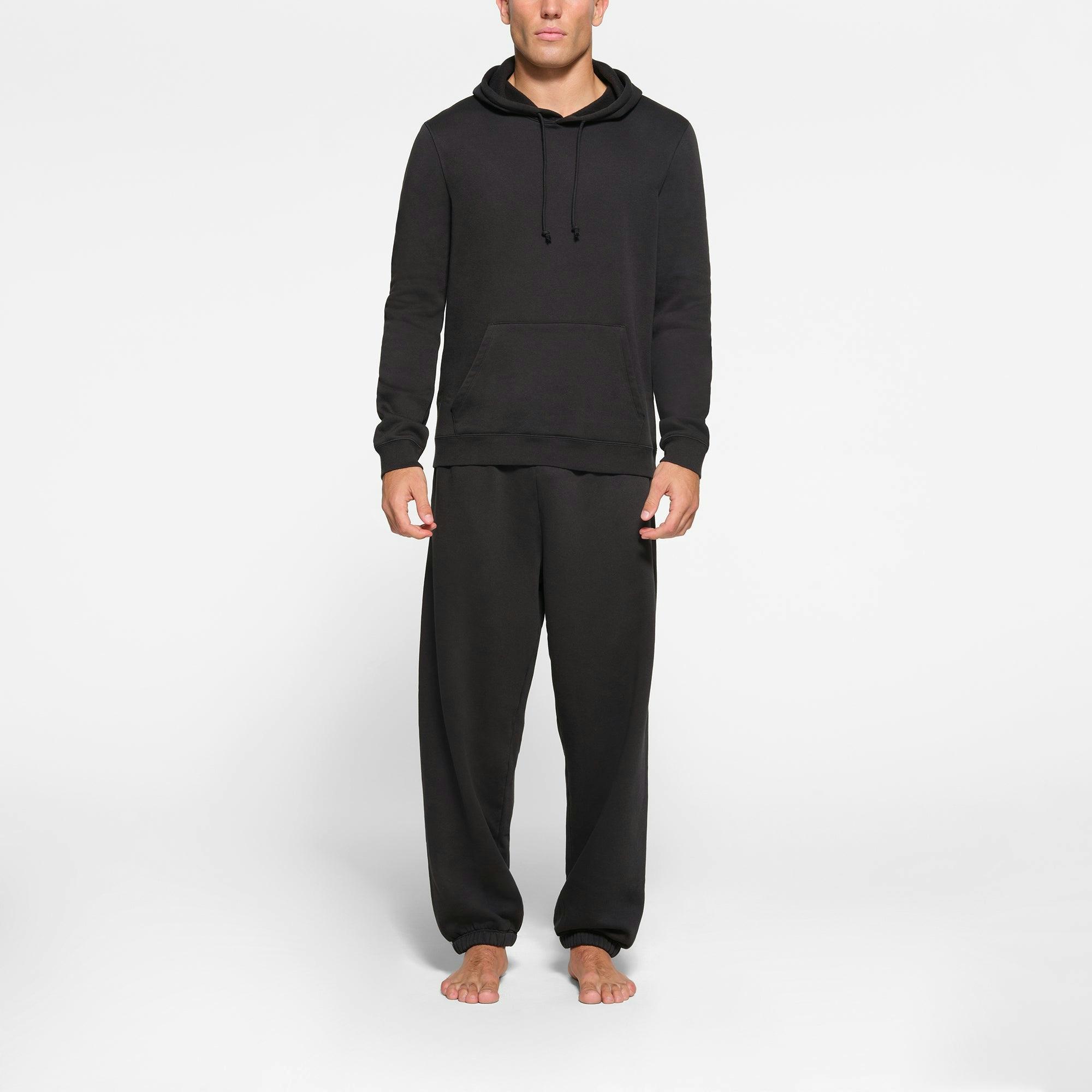 FLEECE LOUNGE MENS CLASSIC HOODIE | WASHED ONYX Product Image