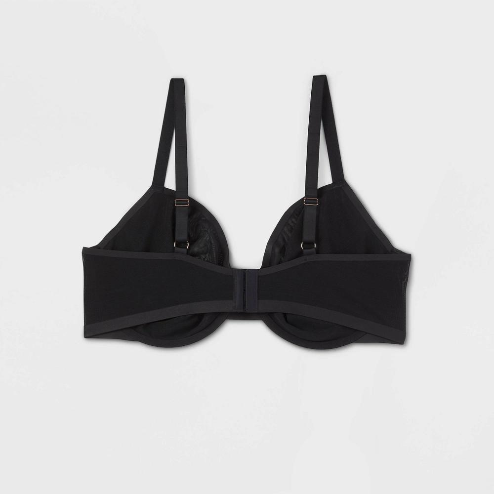 Womens Mesh Unlined Bra - Auden 44C: Adjustable Strap, Underwire, Sheer Mesh Product Image