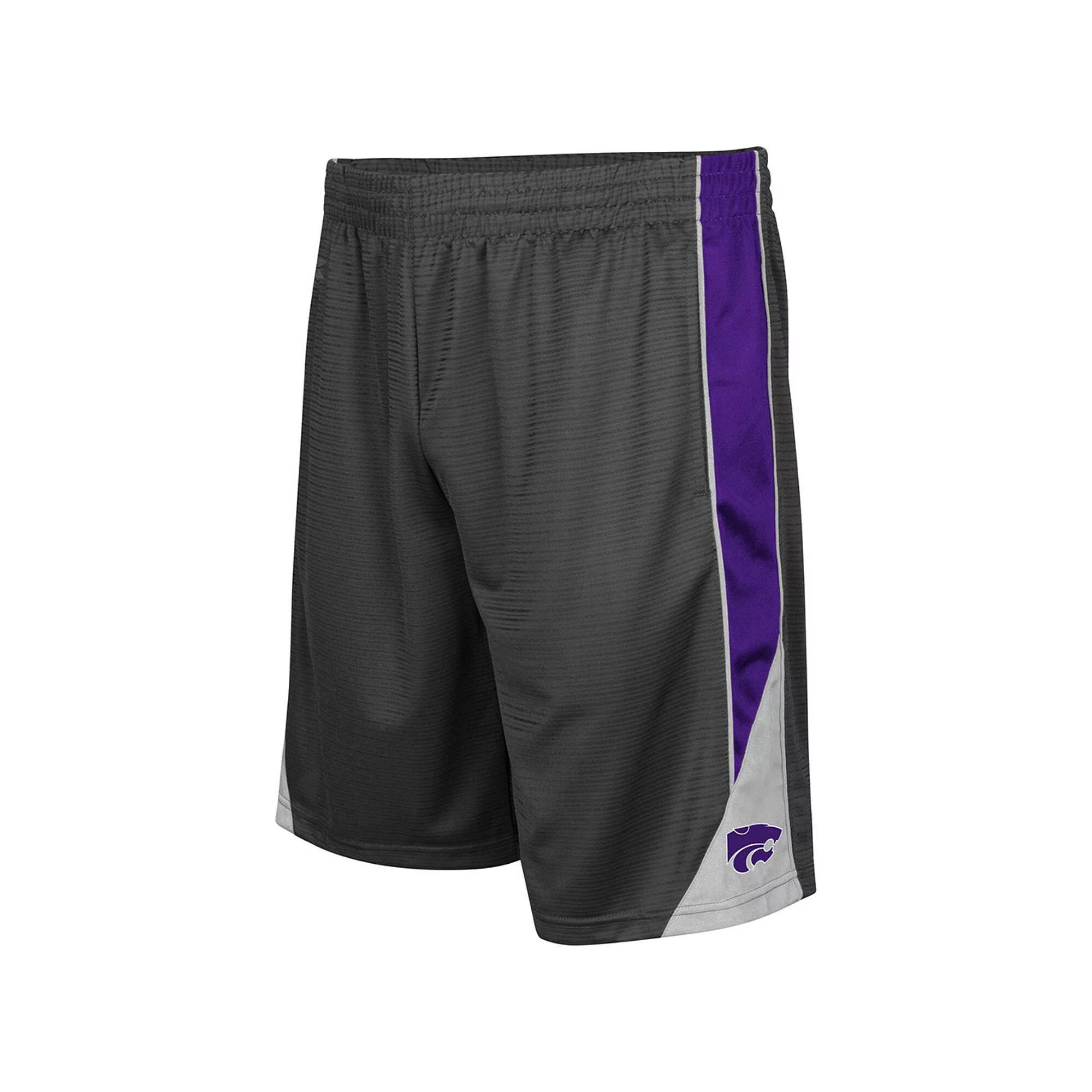 Men's Colosseum Charcoal Kansas State Wildcats Turnover Shorts, Size: Medium Product Image