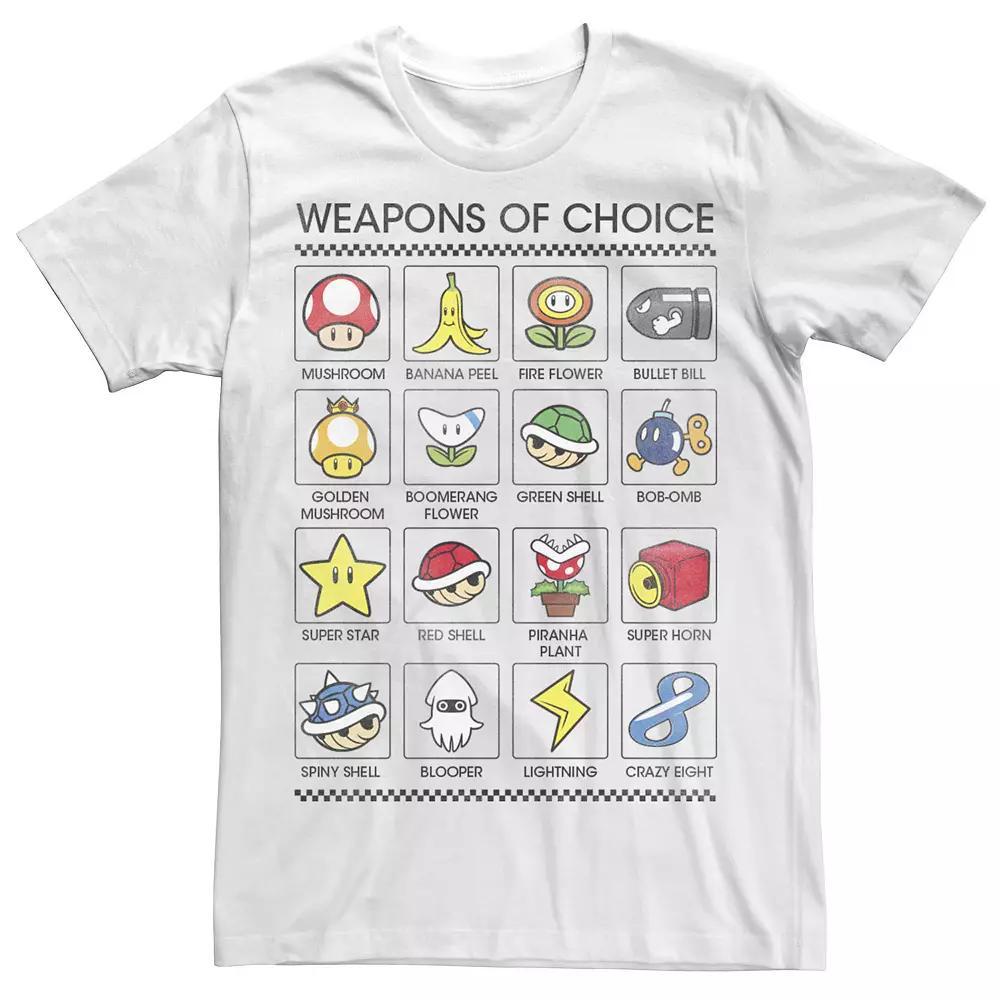 Big & Tall Nintendo Weapons Of Choice Gaming Group Shot Tee, Men's, Size: 5XL, Black Product Image
