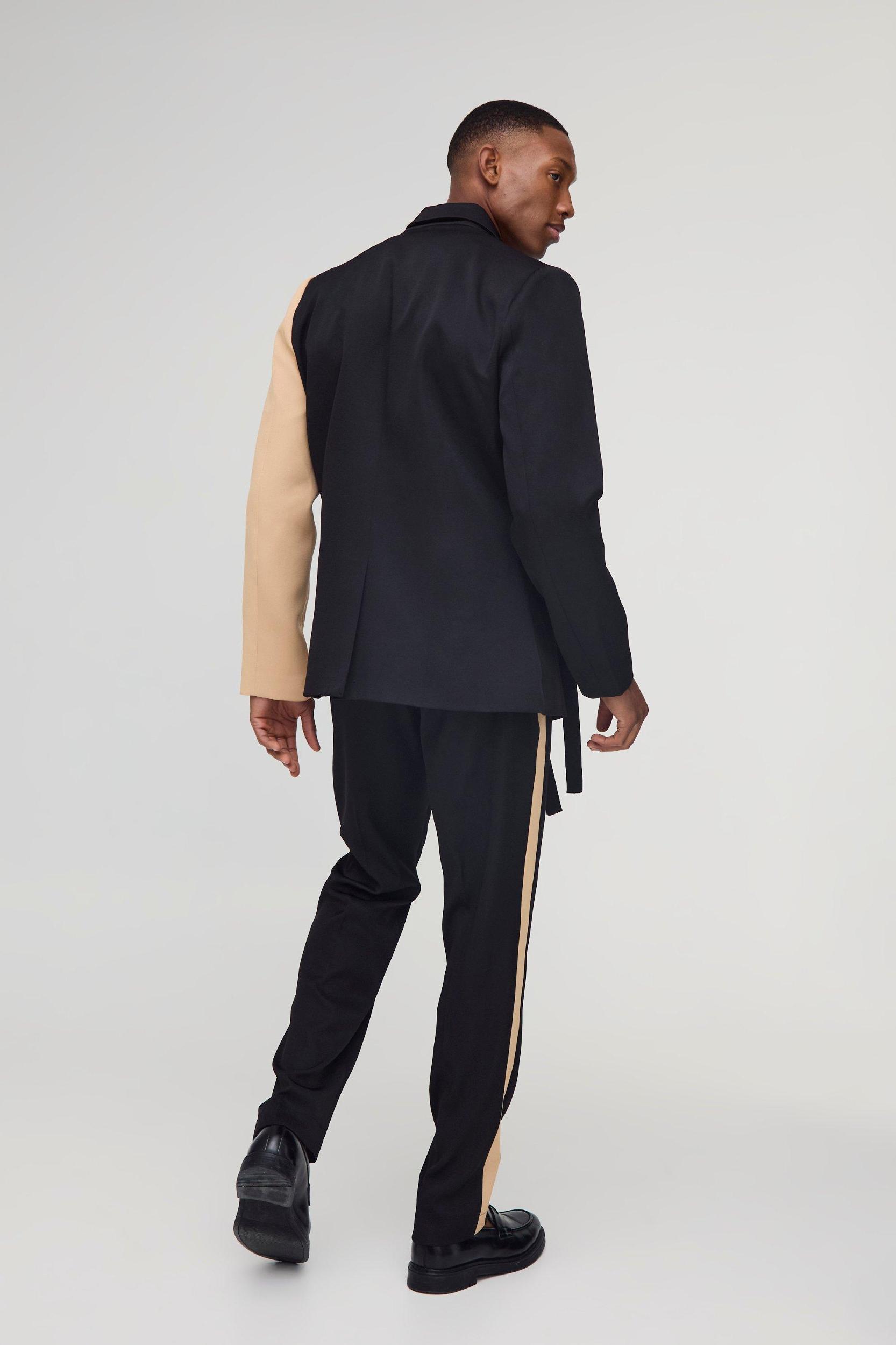 Slim Fit Wrap Panel Blazer | boohooMAN USA Product Image