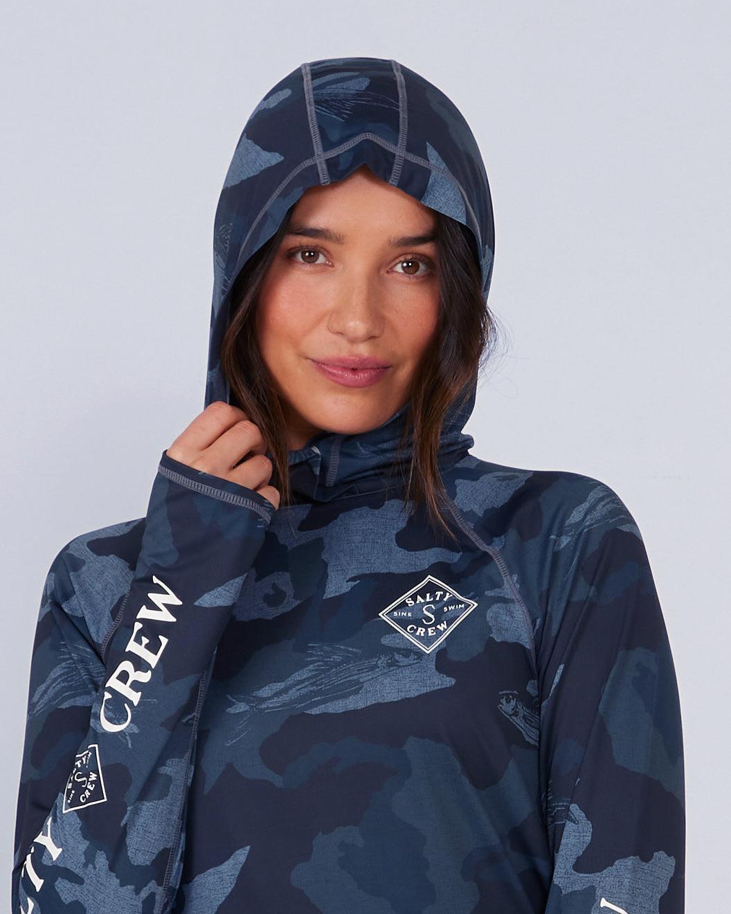 Tippet Tech Hoodie - Blue Camo Female Product Image