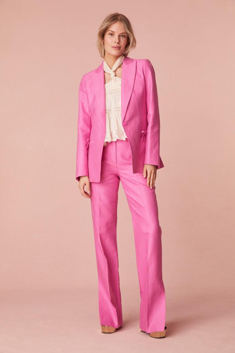 Poppet Straight Leg Tailored Pants Product Image