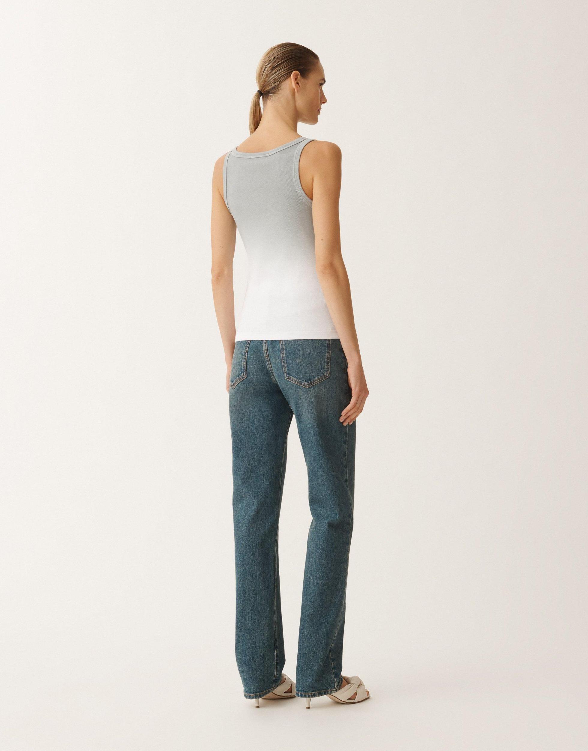 FABIANA FILIPPI Gradient-print Jersey Tank Top In Grey Product Image