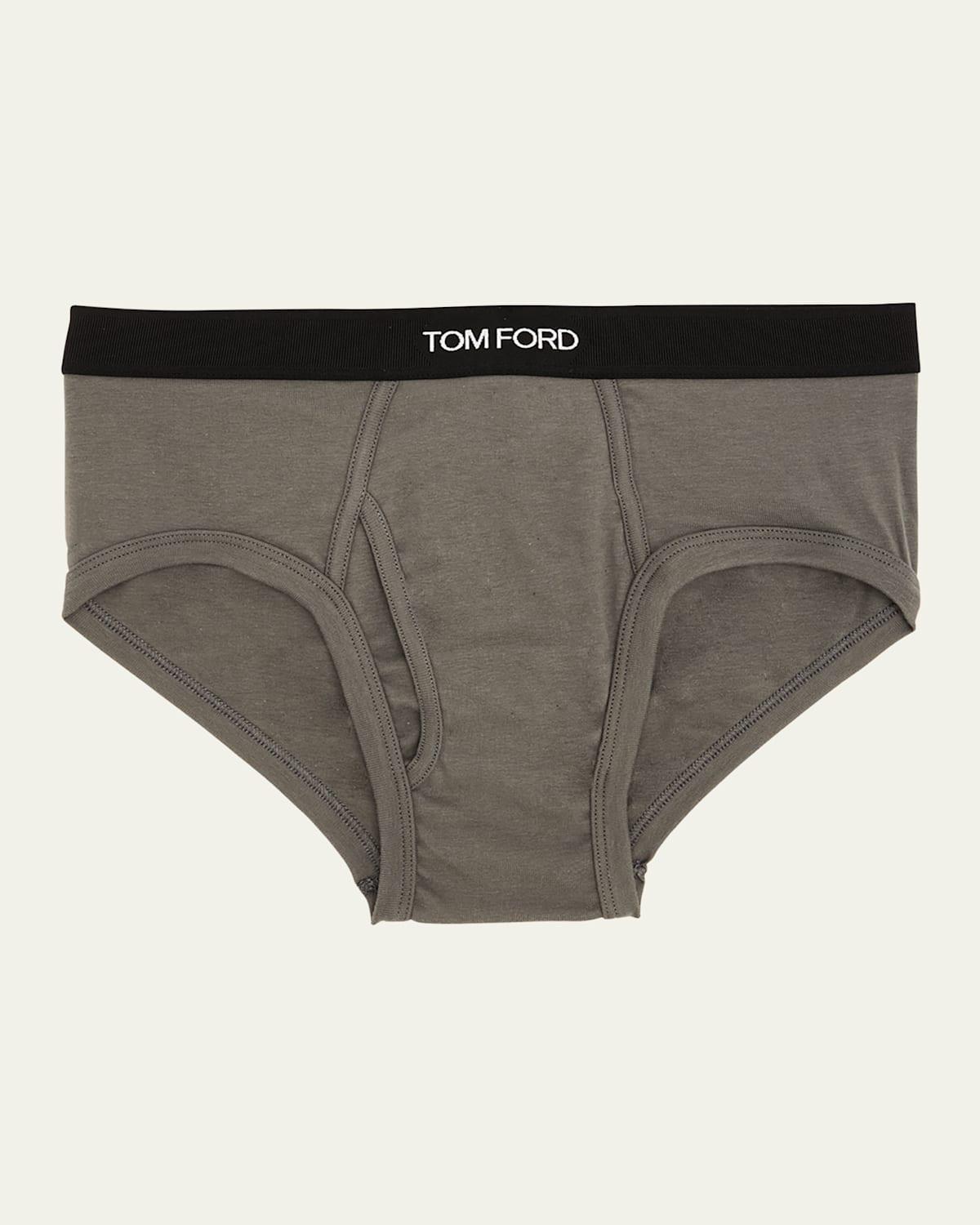 Mens Jacquard Logo Cotton Briefs Product Image