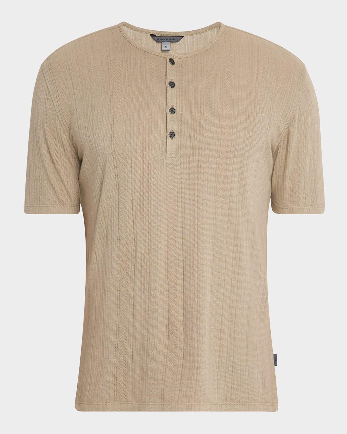 Men's Ciel Ribbed Henley T-Shirt Product Image