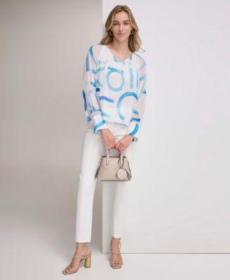 Calvin Klein Pull-On Pants with Seam (Soft ) Women's Clothing Product Image