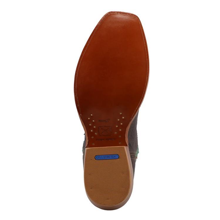 SALE Twisted X® Men's Tobacco/Jade FQ Ostrich Square Toe Boots Product Image