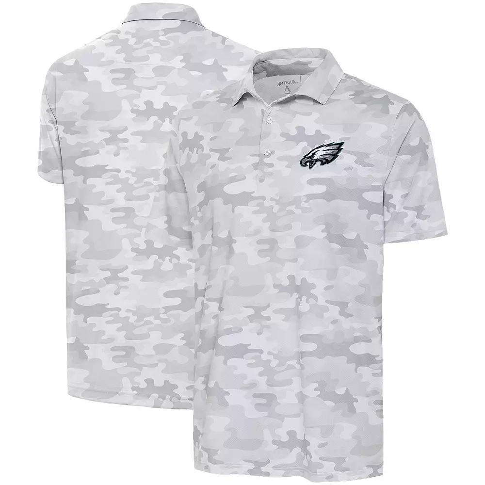 Men's Antigua White Philadelphia Eagles Collide Polo, Size: XL Product Image