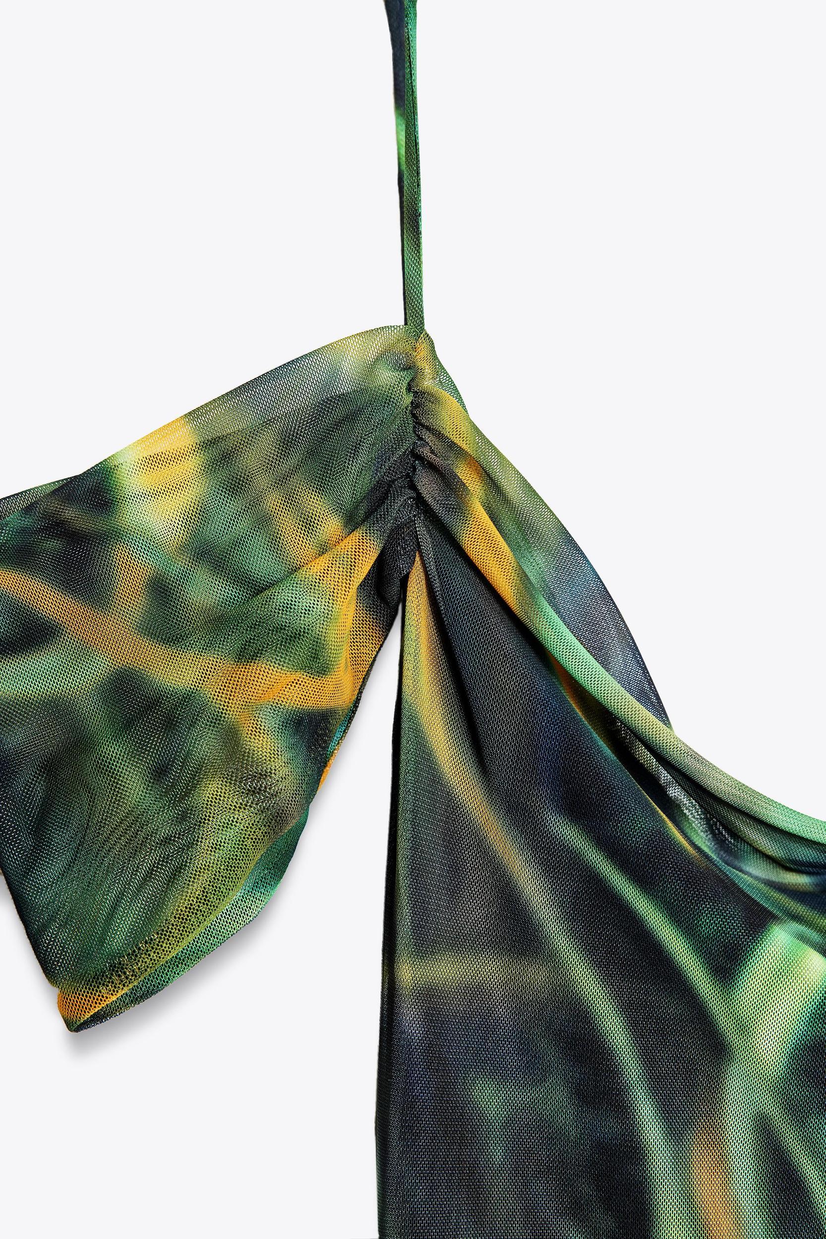 PRINTED TULLE DRESS Product Image