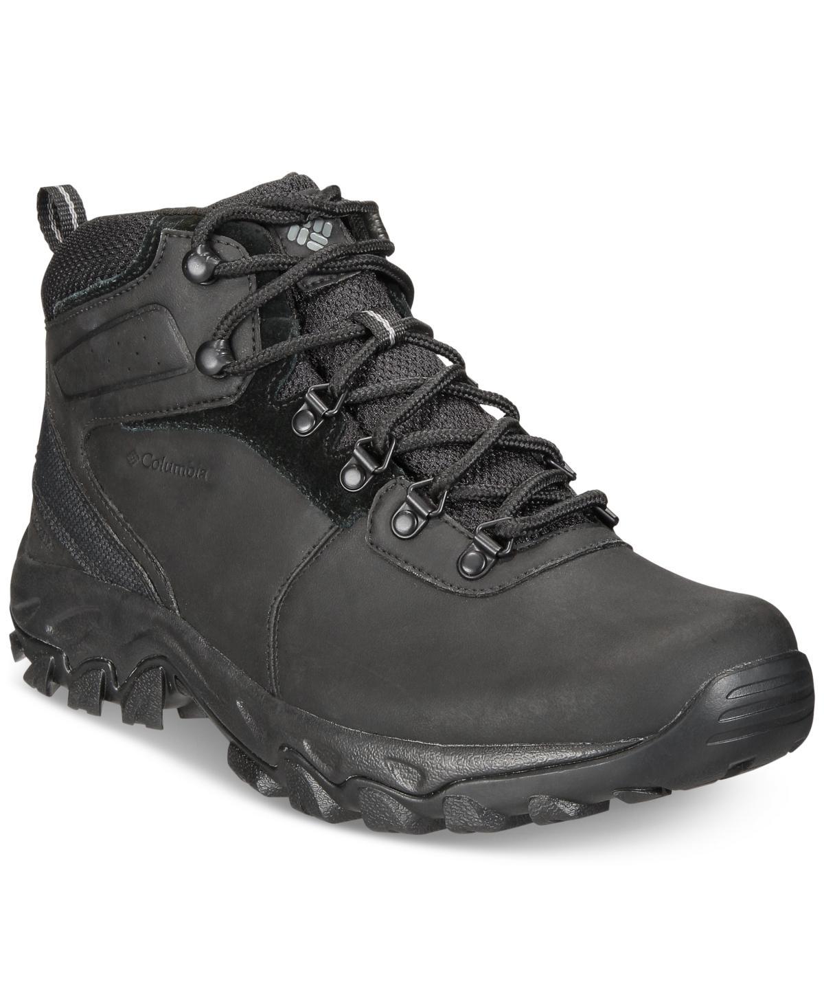 Columbia Newton Ridge Plus II Waterproof Black) Men's Waterproof Boots Product Image