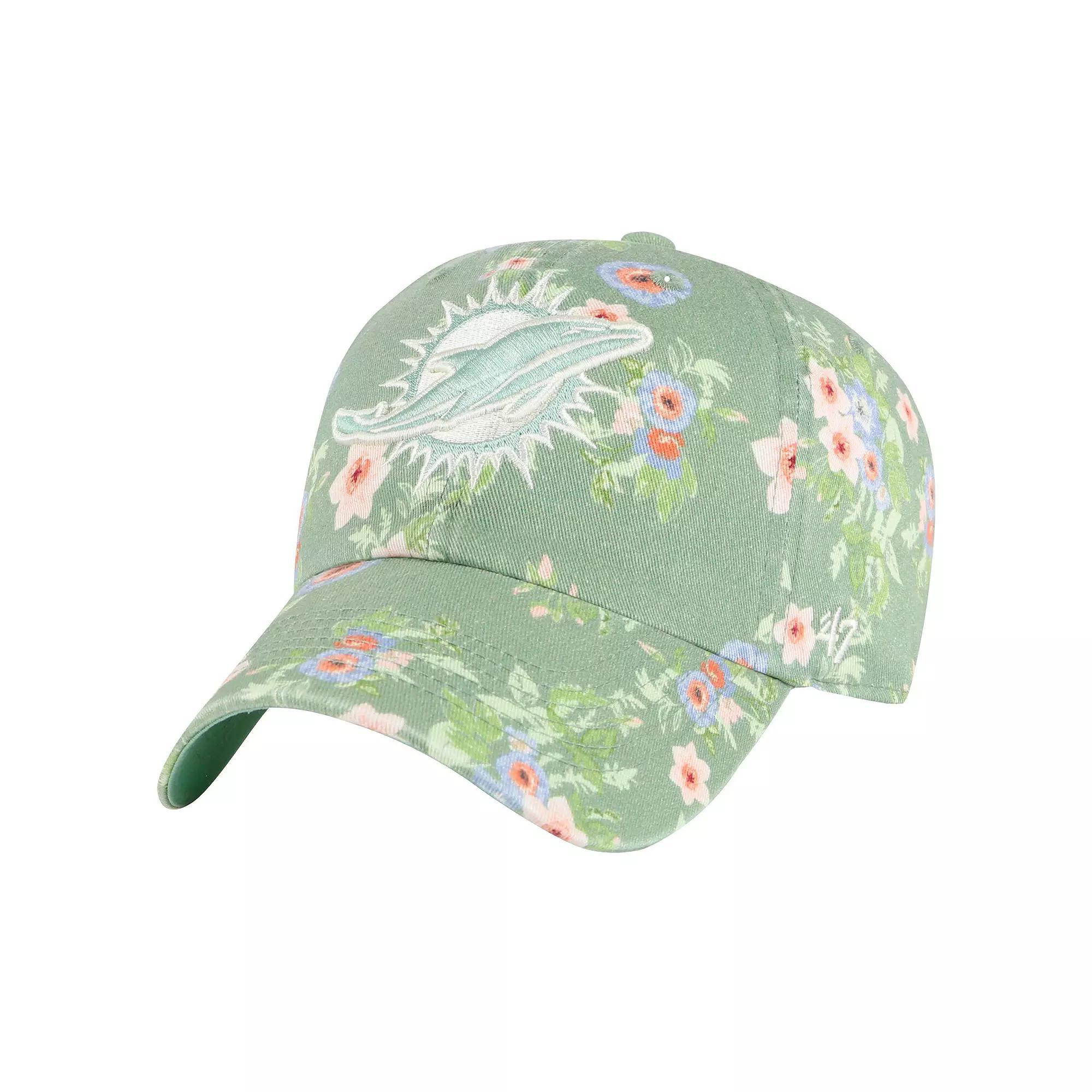 Women's '47  Green Miami Dolphins Meadow Garden Clean Up Adjustable Hat Product Image