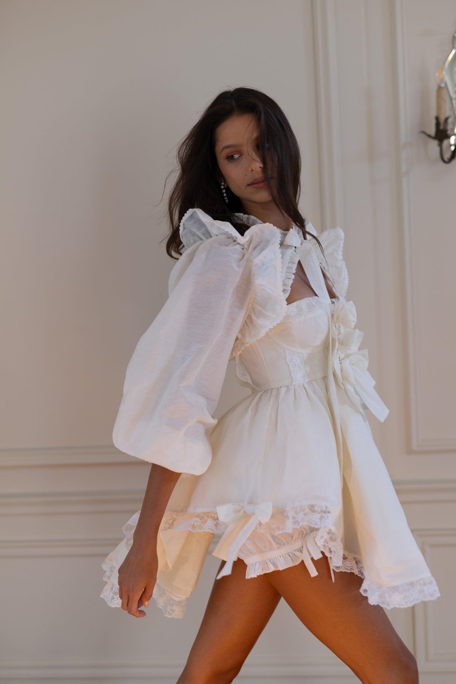 The Ivory Organdy Cake Shop Dress Product Image