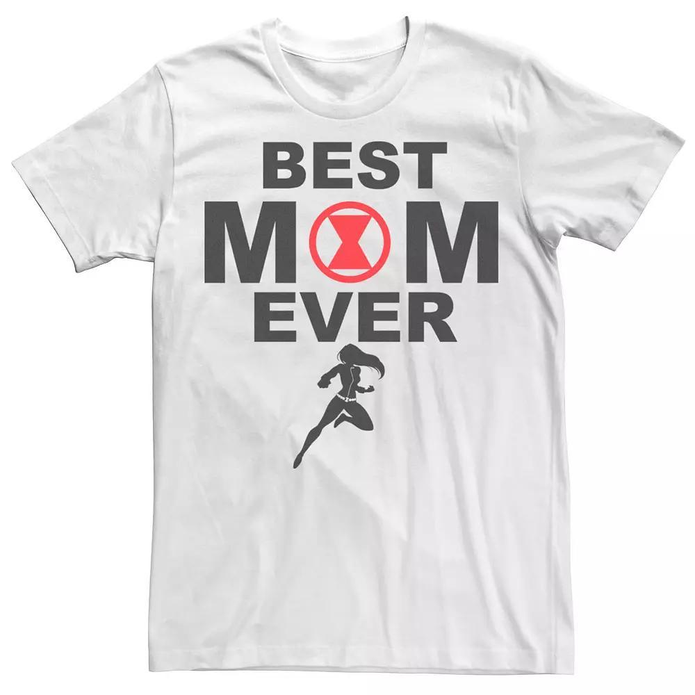 Men's Marvel Black Widow "Best Mom Ever" Tee, Size: 3XL, White Product Image