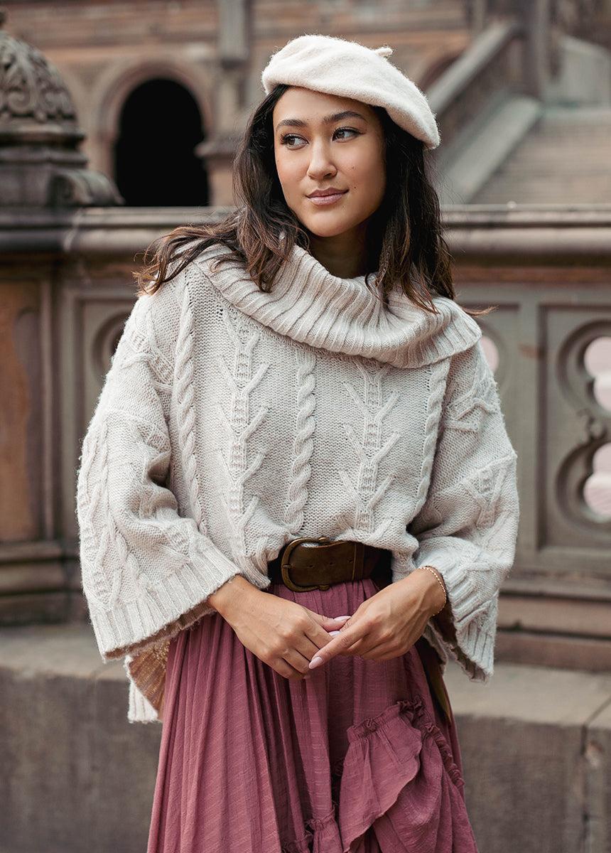 Nikkola Sweater in Cream Female Product Image