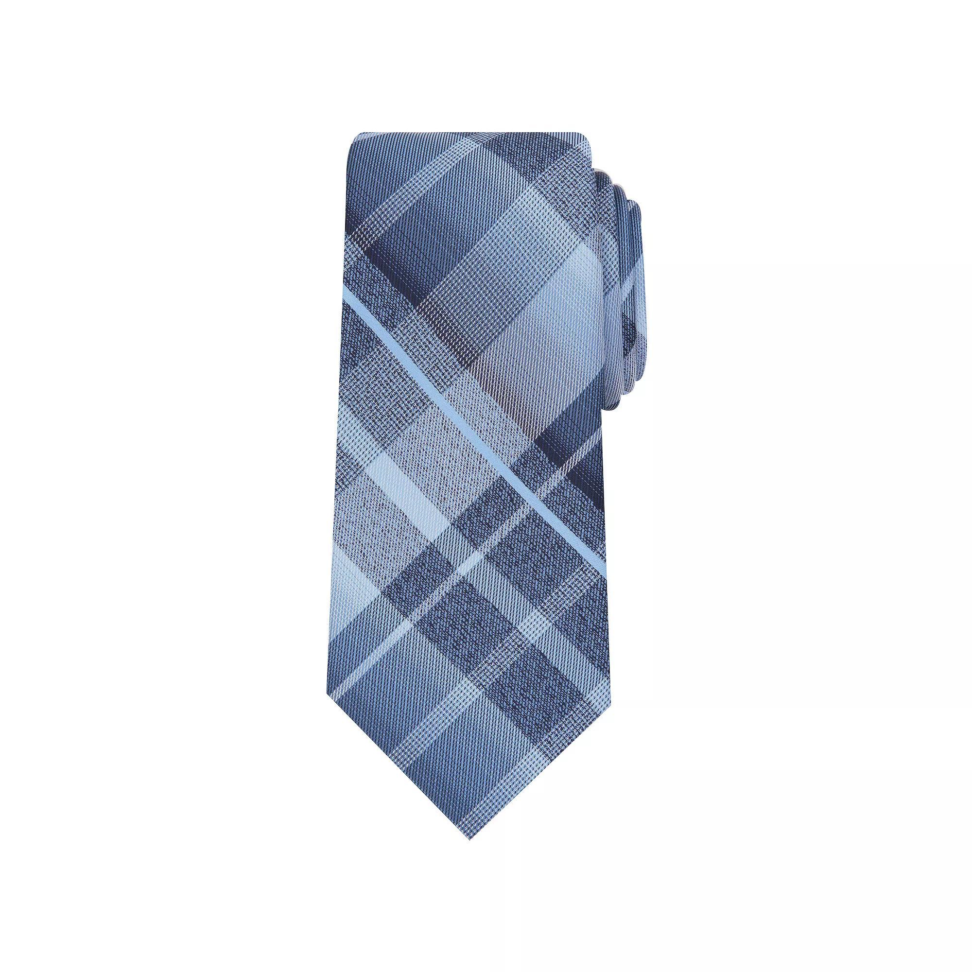 Men's Bespoke Patterned Tie, Blue Ricken Product Image
