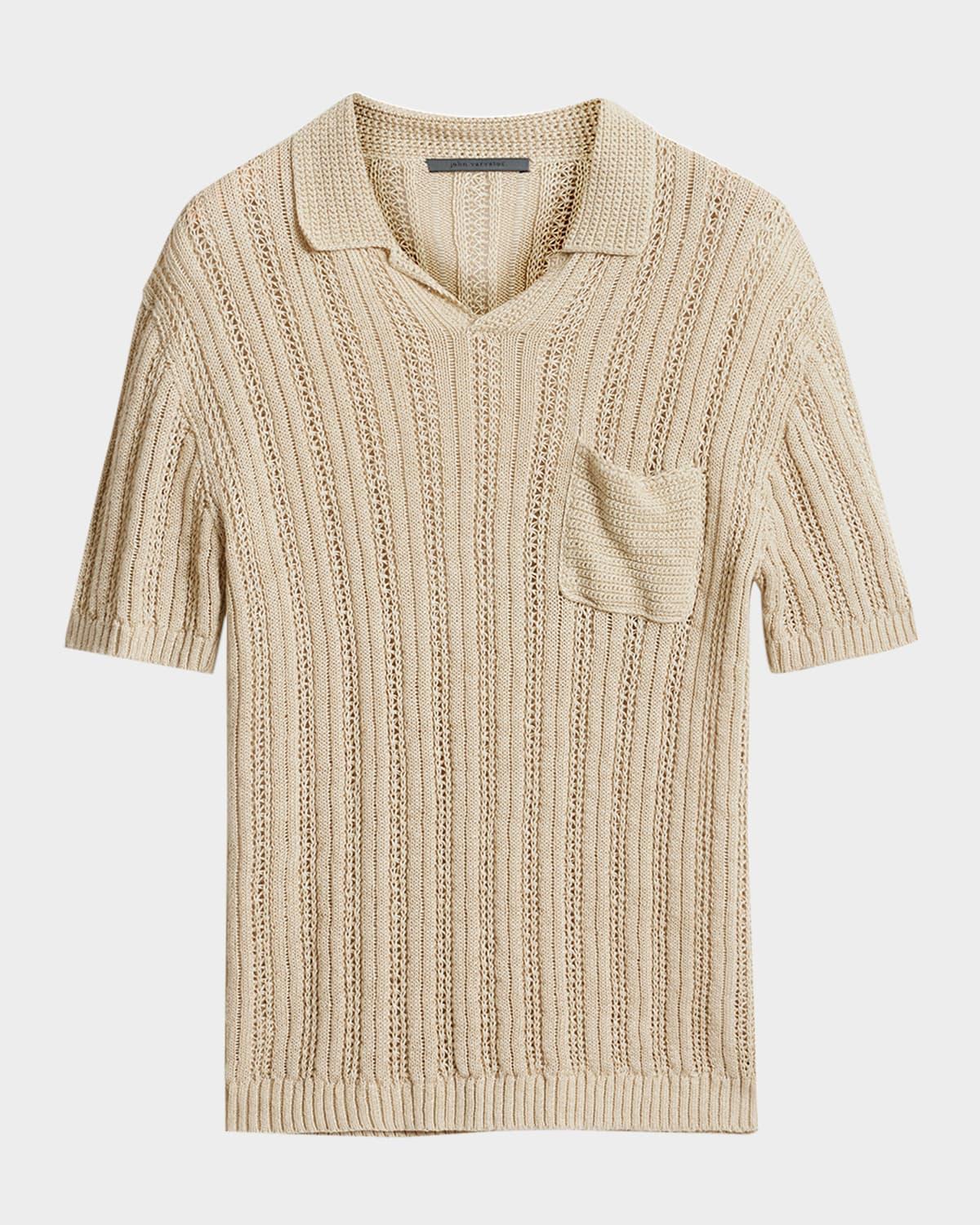 Mens Classic-Fit Mesh Polo Shirt Product Image
