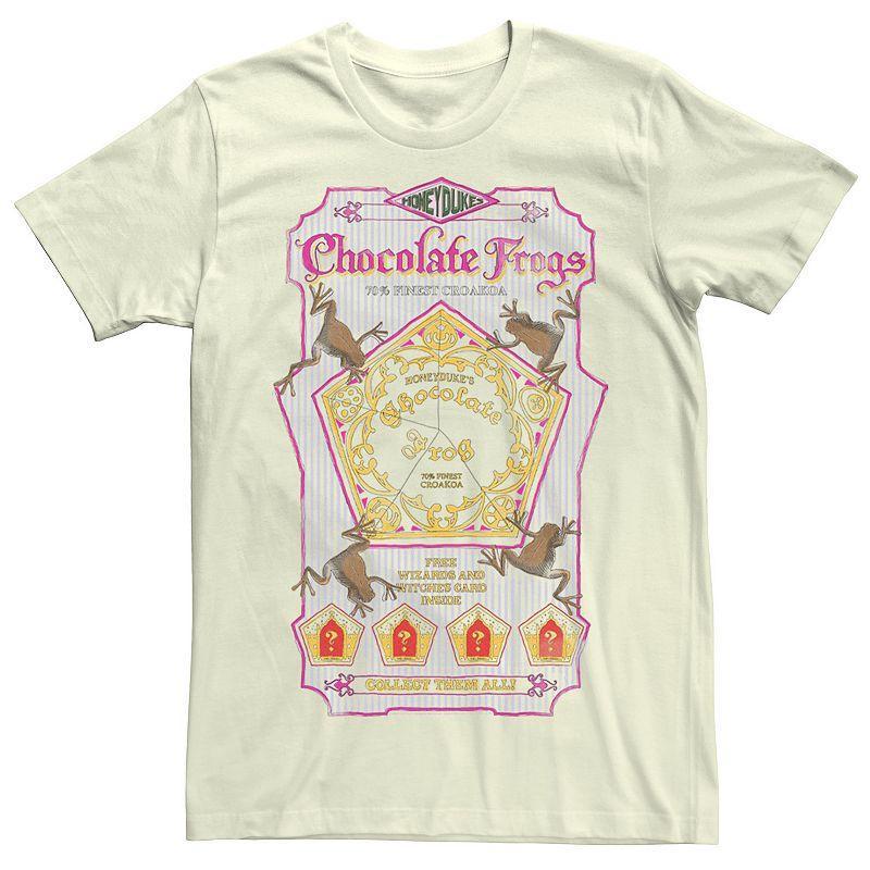 Men's Deathly Hallows Chocolate Frogs Vintage Logo Tee, Size: Medium, Natural Product Image