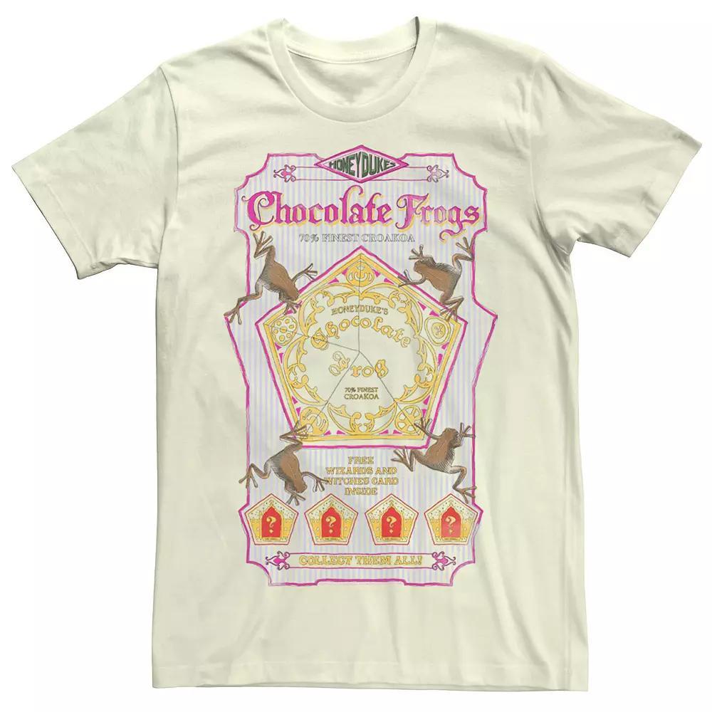 Men's Deathly Hallows Chocolate Frogs Vintage Logo Tee, Size: Medium, Natural Product Image