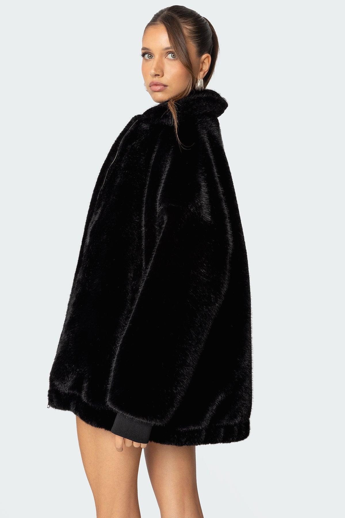 Taylor Oversized Faux Fur Jacket Product Image