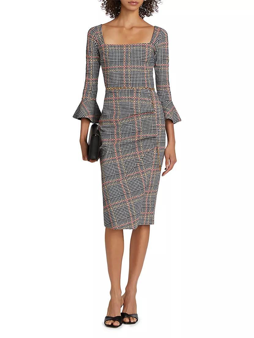 Astra Plaid Cocktail Dress Product Image