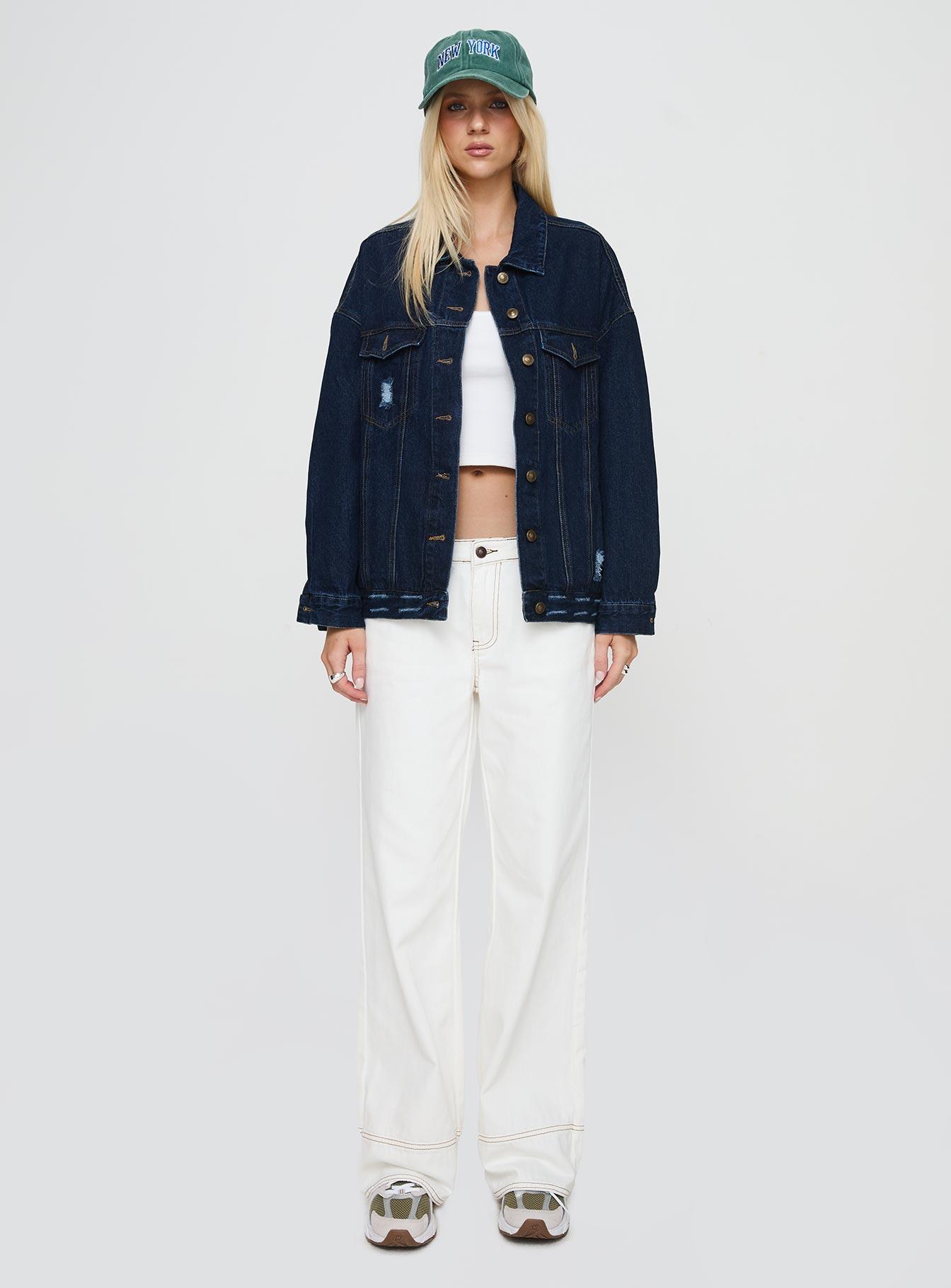 In The World Jacket Blue Denim Product Image