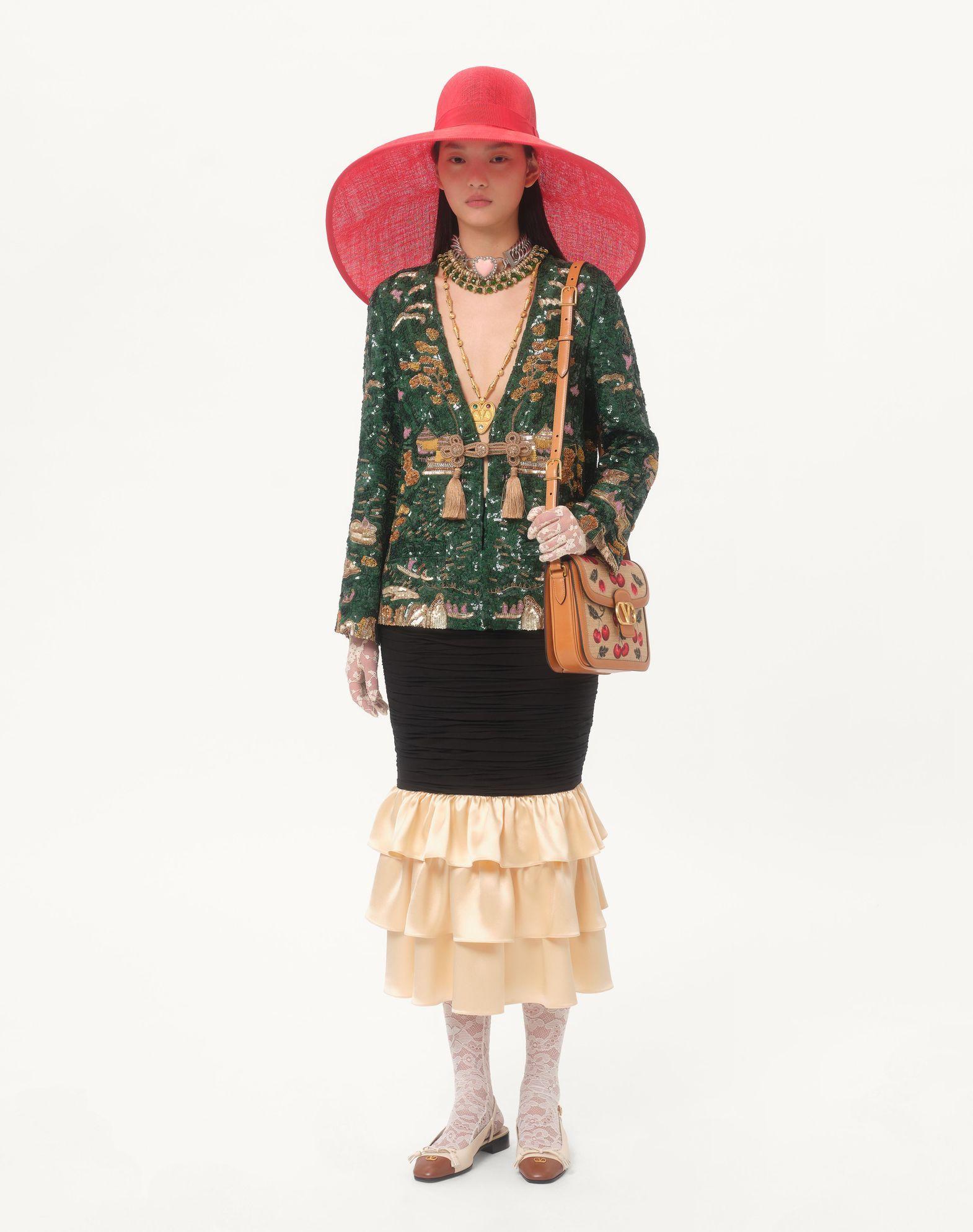 Midi Skirt In Light Georgette Product Image