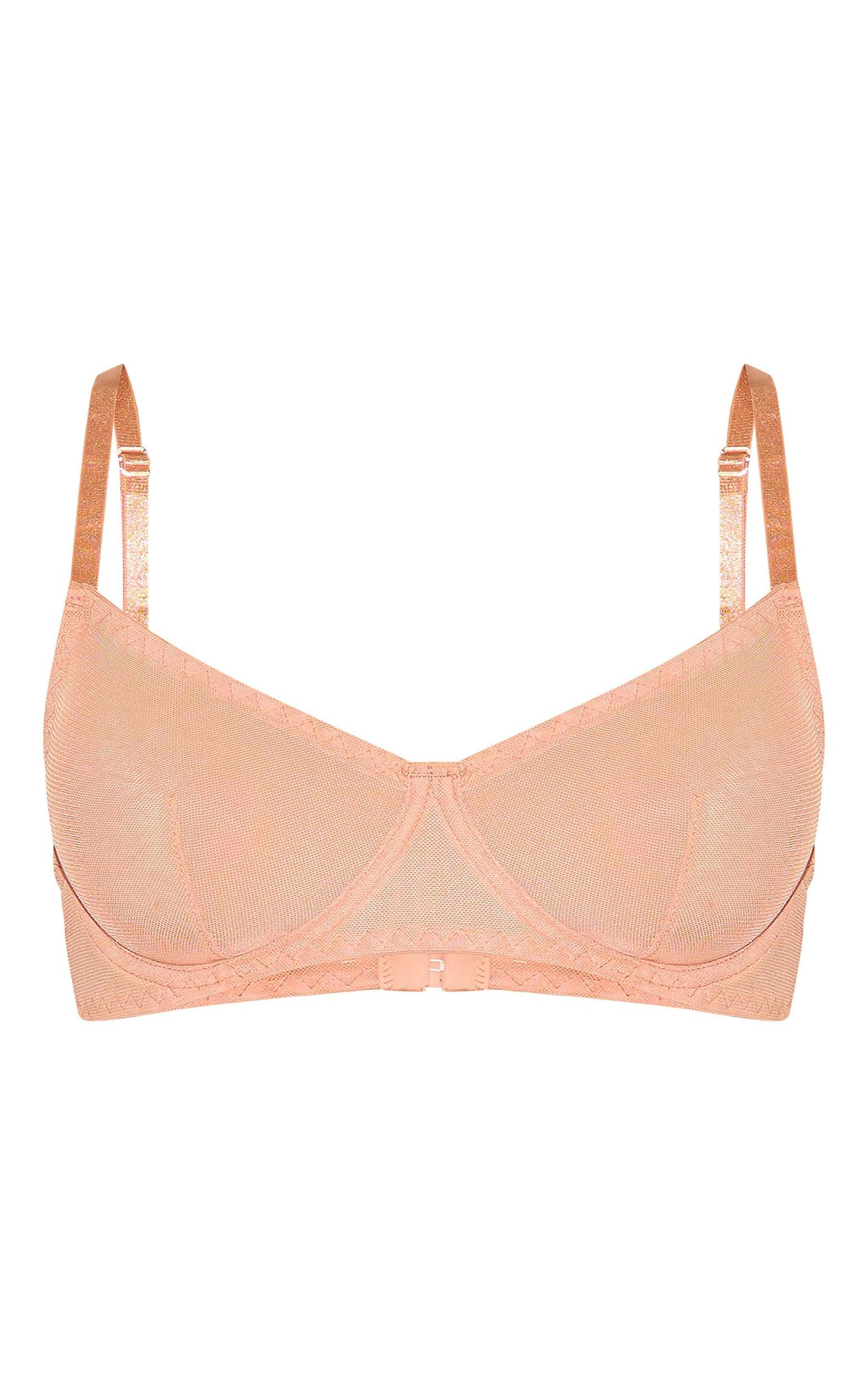 Nude Mesh Underwired Bra Product Image