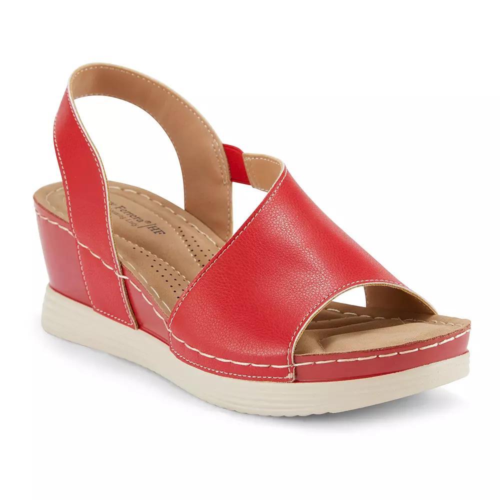Henry Ferrera Comfort 70 Women's Wedge Sandals, Size: 11, Red Product Image