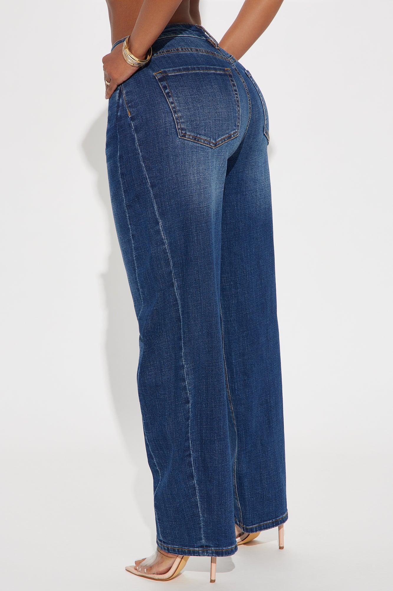 Maven Barrel Leg Jeans - Dark Wash Product Image