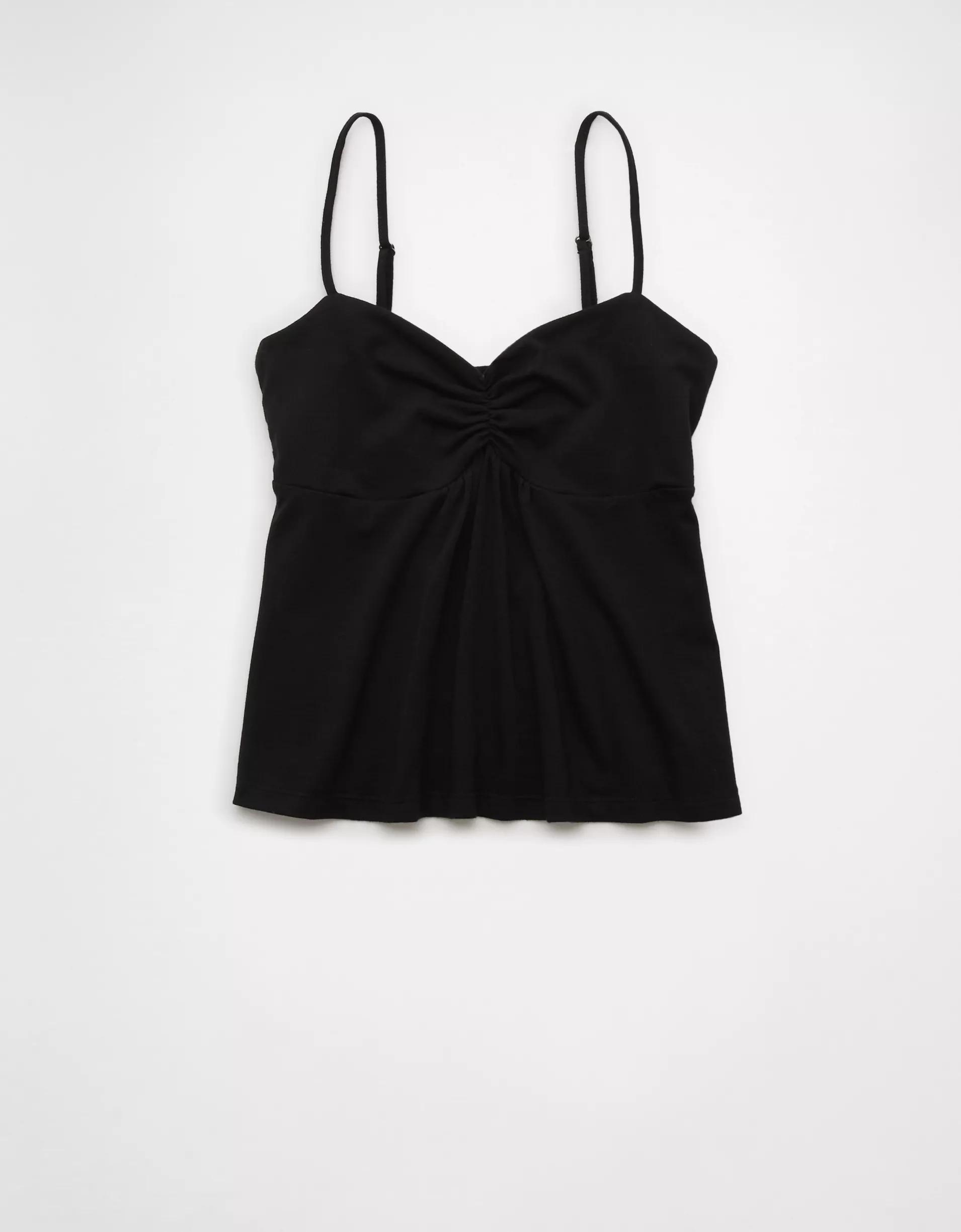 AE Cinched Sweetheart Babydoll Tank Top Product Image