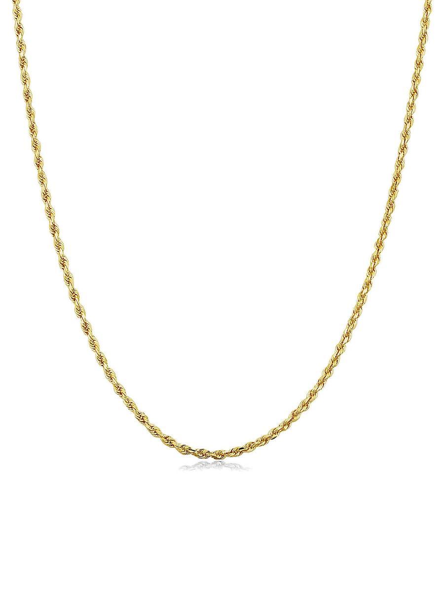 Womens 14K Yellow Gold Roman Rope Necklace Product Image