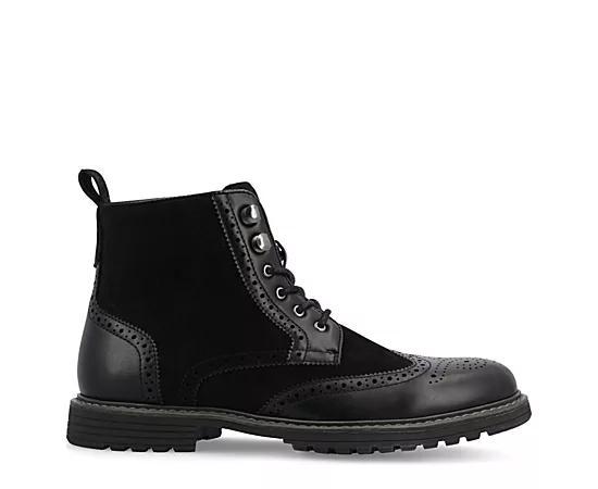 VANCE Virgil Men's Tru Comfort Foam Lace-up Ankle Boots, Size: 9, Brown Product Image