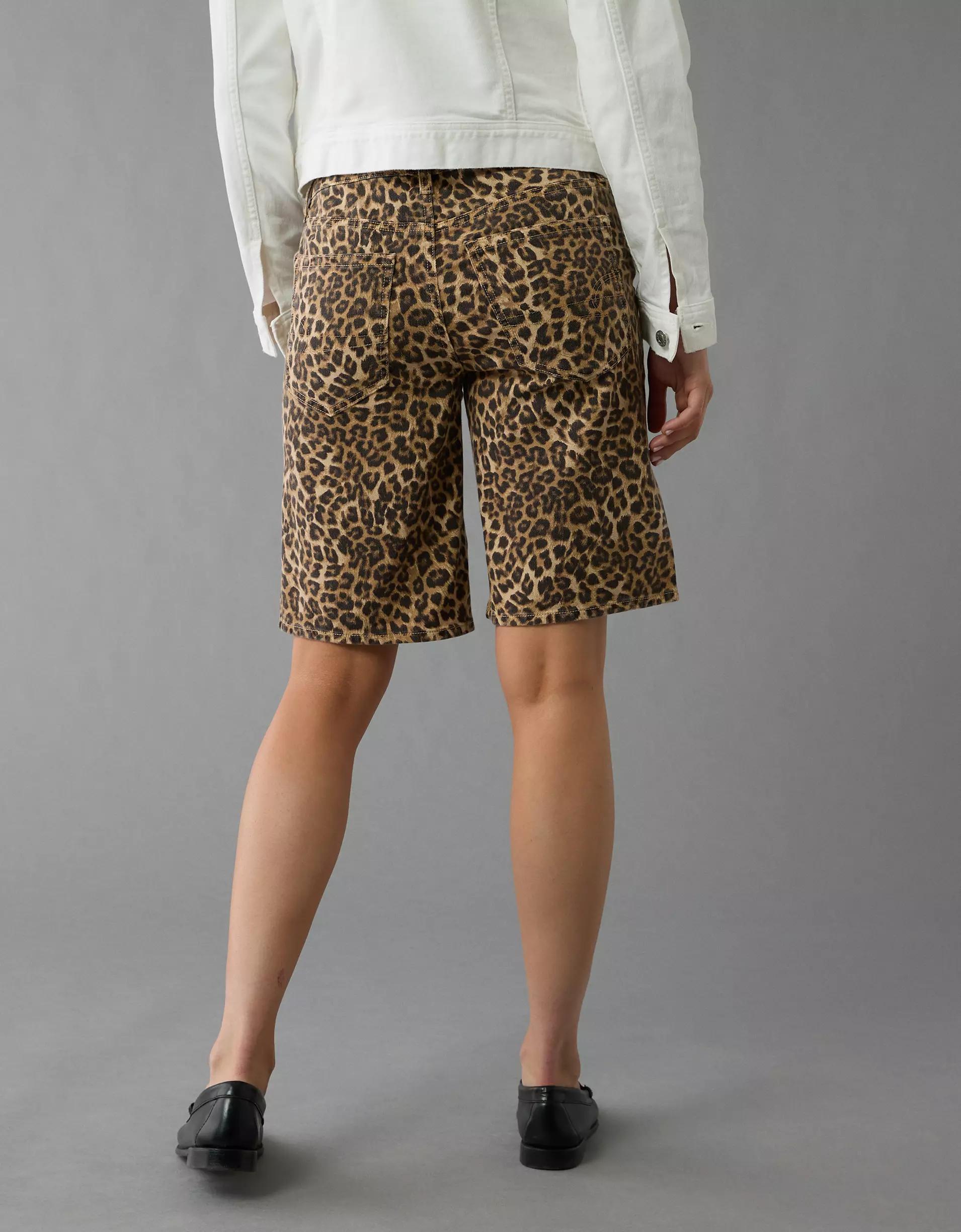 AE 11" Dreamy Drape Stretch Leopard High-Waisted Short Product Image