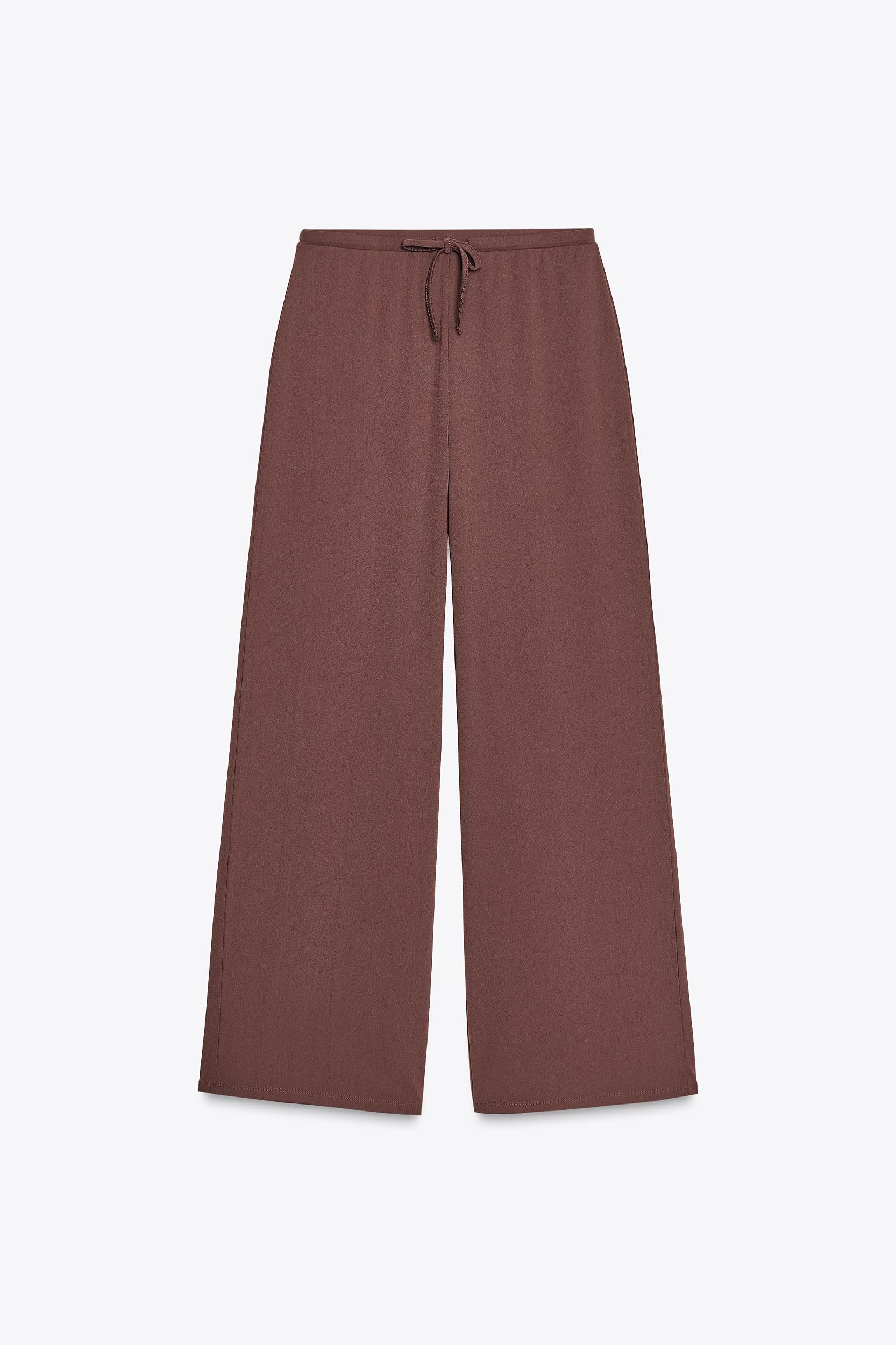 TEXTURED STRAIGHT LEG PANTS Product Image