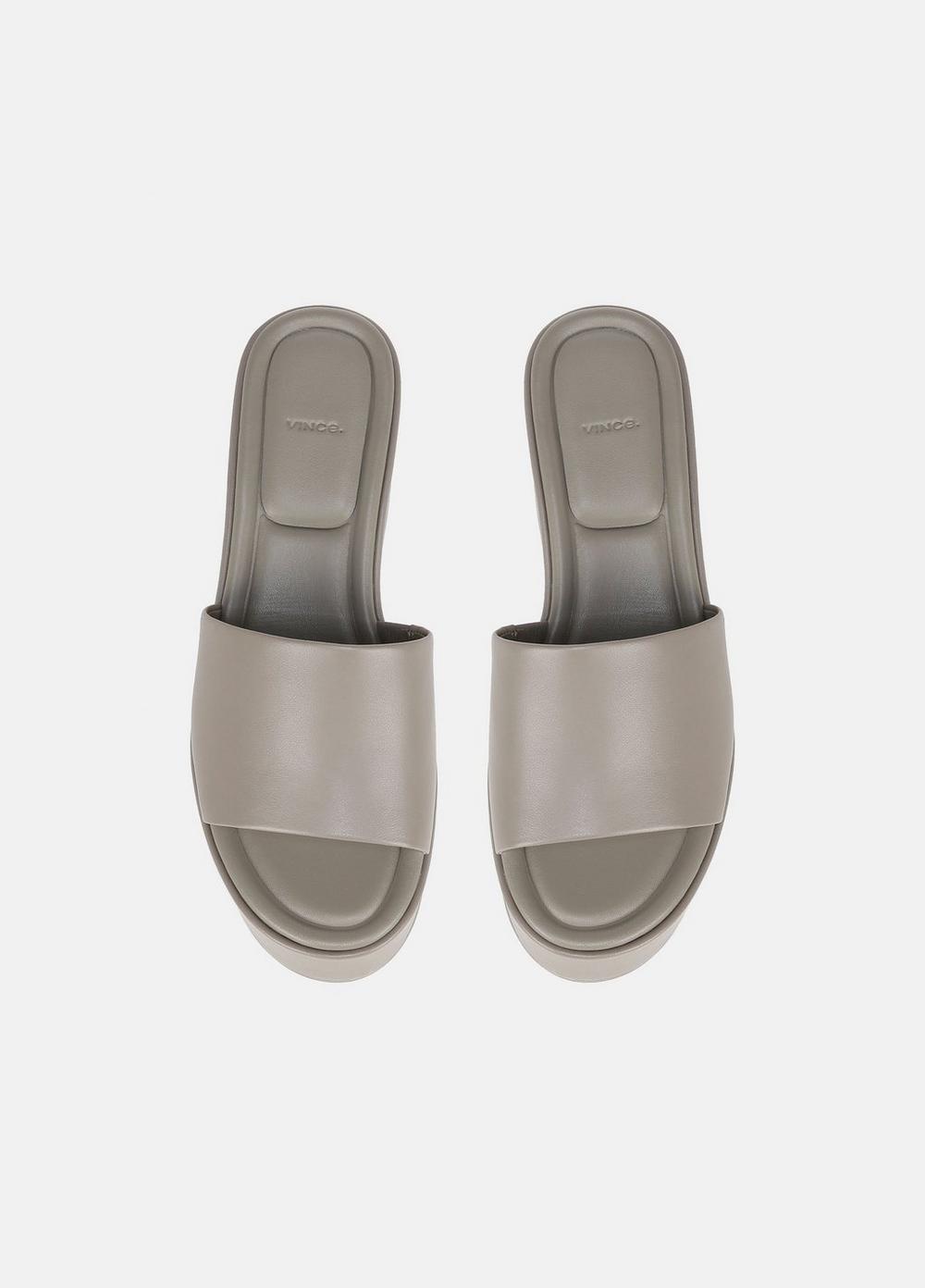 Womens Polina Leather Platform Sandal, Moonlight, Size 9.5 Vince Product Image